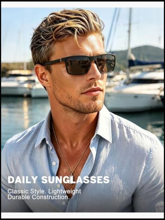 Polarized Sunglasses for Men Women UV Protection Driving Fishing Golf 3 Pack main image 4